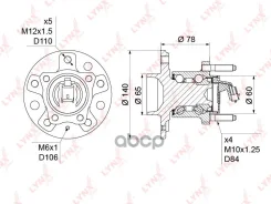 ������� ������ | ��� ����/��� | Opel Astra H 04-10 LYNXauto ���. WH1143 LYNXauto ����