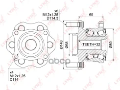 ������� ������ | ��� ����/��� | Nissan Terrano (R51) 05-13 [+ABS] LYNXauto ���. WH1145 ����