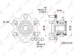 ������� ������ | ��� ����/��� | Mitsubishi Pajero / Montero (V8_, V9_) 06- LYNXauto ���. WH1040 ����