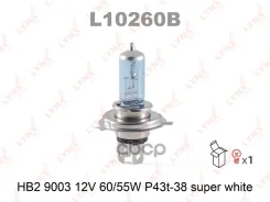����� HB2 9003 12V 60/55W P43T-38 Super White HB2 9003 12V 60/55W P43T-38 SUPE White LYNXauto ���. L10260B ����