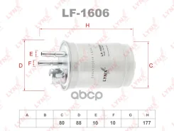 ������ ��������� FORD Focus I 1.8D 98-04 / Fiesta IV 1.8D 00> / Transit Connect 1.8D 02-13 LYNXauto ���. LF1606 LYNXauto ����