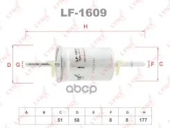 ������ ��������� FORD Focus 1998-2004/FORD Tourneo Connect 2002-/FORD Transit Connect 2002-/Jaguar S-TYPE 1999-2007/Jaguar XF 2008-/ LYNXauto ���. LF1609 LYNXauto ����