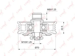 ����� �������� ���������� ����� Toyota 5VZ-FE/3RZ-FE/1HD-FTE LAND Cruiser 100 (HDJ100) 98-07 / LAND Cruiser 90 (VZJ/RZJ9_) 96-02 / Hilux SURF (VZN/RZN18_, VZN21_) 95-02 / AC / � ������� LYNXauto ���. PB5045 LYNXauto ����