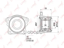 ������� ������ | ��� ����/��� | Toyota RAV4 (SXA1_) 94-000 , Ipsum (SXM15) 96-01 LYNXauto ���. WB1031 ����