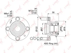 ������� ������ | ��� ����/��� | Kia Spectra / Sephia II / Shuma II / Mentor II 00- [+ABS] LYNXauto ���. WH1213 ����