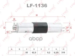 ������ ��������� BMW 3(E46) 1.6-3.0 00> / Z3(E36) 2.2-3.0 00> LYNXauto ���. LF1136 ����