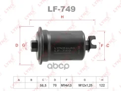 ������ ��������� KIA Clarius 1.8-2.0 96-01, Mitsubishi Starion 2.6 87-90 / Eclipse II 95>, Toyota Celica(T18) 2.0 89-93 LYNXauto ���. LF749 ����