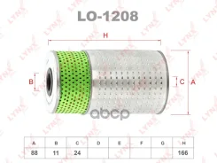 ������ �������� (��������) MB W202 C200D-C250D ->94, W124 200D/TD-300D/TD 85-95, W201 190D 83-93 LYNXauto ���. LO1208 ����