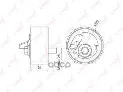 ����� �������� ����� ��� Subaru Impreza(GC) 1.6-2.0 92-00 / Legacy I-II 1.8-2.2 89-99 LYNXauto ���. PB1056 ����