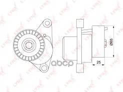 ����� �������� ���������� ����� Citroen C2/C3/C4 1.1/1.4/1.6 02- / Peugeot 1007/207/307/308 1.4/1.6 00- / ALT, +AC LYNXauto ���. PT3178 ����