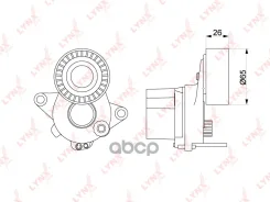 ���������� ����� ��������� ������������ MBZ C-Class (W204) C180CDI-C250CDI 07- / E-Class (W212) E200CDI-E250CDI 09- / ALT / EX. Start-STOP LYNXauto ���. PT3217 ����
