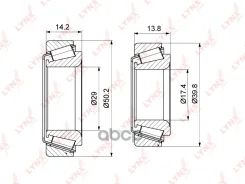 ��������� ��������� �-� 2 ��. | ��� | Audi 80 / 100 (B3, B4) 86-94 / Volkswagen Golf / Jetta / Passat 93-02 LYNXauto ���. WB1275 ����