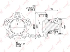 ������� ������ | ��� ����/��� | Nissan Juke (F15) 10- [+ABS] LYNXauto ���. WH1016 ����