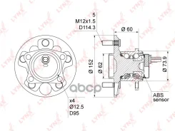 ������� ������ | ��� ����/��� | Toyota Corolla (_E15_) 06-13 / Auris (_E15_, _E18_) 06- LYNXauto ���. WH1042 ����