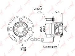 ������� ������ | ��� ����/��� | Honda Civic / Civic Ferio (EG_, EK_) 91-00 [+ABS] LYNXauto ���. WH1098 ����