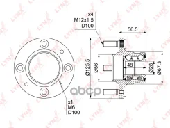 ������� ������ | ��� ����/��� | Mitsubushi Lancer (CK_) 95-00 [+ABS] LYNXauto ���. WH1128 ����