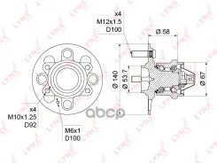 ������� ������ | ��� ����/��� | Hyundai Accent (MC) 06- / Getz (TB) 02-09 LYNXauto ���. WH1239 ����