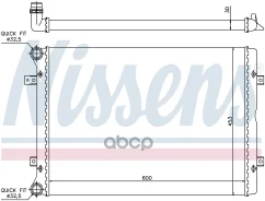 �������� ������� ���������� FORD Galaxy (00-) 1.9 TDi (+) Nissens ���. 65014 ����