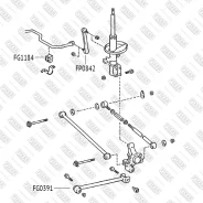 ���� ������������� (�����) Toyota Carina E/Corolla 87-> Fixar FP0842, ������ ����