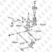 ���� ������������� ������ �����/������ Toyota Camry 06-> Fixar FP0964 ����