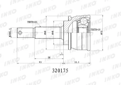 ���� ������� 23/19 (�������) Nissan Micra I (K10) 1982.12- INKO 320175, �������� ����