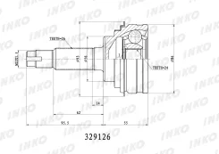 ���� ������� 26/24 (�������) Toyota Camry (_V1_) 1983.02- INKO 329126, �������� ����