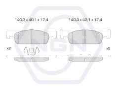 ������� ��������� �������� ������������ (�������) Renault Logan II 1.2-1.5D 12> / Sandero II 1.2-1.5D, Renault Clio IV 1.2-1.5D 12> NGN 3501996, �������� ����