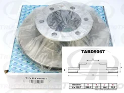 ��������� ���� TA TABD9067 FR Hilux SURF KZN185G, RZN185W 95-02, ������ �������� ����