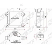 ������� ��������� Toyota Caldina ST195/190/Carina AT190/Corona ST190 (������) SAT 'ST1950074091 ����