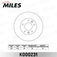 ���� ��������� �������� D274��. ������������� KIA Carnival 2.5-2.9 99-01 (TRW DF7008) K000231 Miles ����