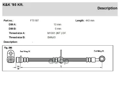 ����� ��������� Honda CR-V (RD) 95-02 �������� K&K ������ 01464S10010 K&K ���. FT5187 ����