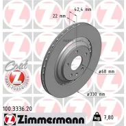 ���� ��������� ! ����. 330x22/42-5x112 AUDI A6 Allroad C6 2.7 TDI quattro 06>08, 06>11, Zimmermann 100333620 ����
