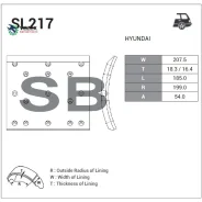 �������� ��������� (AERO CITY 540) (R1)(CAM) SL217 Sangsin Brake SL217 ����