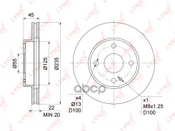 ���� ��������� ������������� (235x22) | ����� | LYNXauto ���. BN1067 BN1067 LYNXauto ����