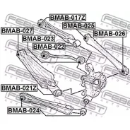 ����������� ������ ���� �������� BMW 1 E87, 3 E90, X3 F25, X4 F26 BMAB-022 Febest BMAB022 ����