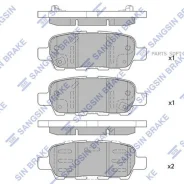 ������� ��������� �������� ������ Renault QM5 R (Severe DUTY) SP1250SD Sangsin Brake SP1250SD ����