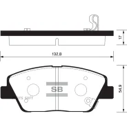 ������� ��������� �������� Hyundai Sonata V, KIA Optima 2.0/2.4/2.0CRDi 10 SP1397 Sangsin Brake SP1397 ����