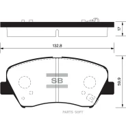������� ��������� Hyundai i30/Elantra 11-/CEED 12- �������� SP1400 Sangsin Brake SP1400 ����
