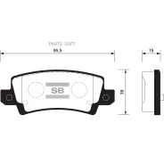 ������� ��������� Toyota Corolla (E12) 0206 ��� ������� ������ SP1503 Sangsin Brake SP1503 ����