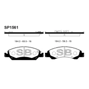 ������� �������� ��������! Chevrolet Tahoe, Cadillac Escalade, Ssung Yong Musso SP1561 Sangsin Brake SP1561 ����