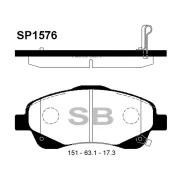 ������� ��������� Toyota Avensis 03/Corolla Verso 1.8/2.0D/2.2D ���. SP1576 Sangsin Brake SP1576 ����