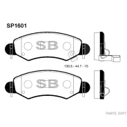 ������� �������� �����.! Suzuki Wagon/Ignis II R+ 1.3i/1.5i/1.3DDiS, Subaru Justy 1.3/1.5 03> SP1601 Sangsin Brake SP1601 ����