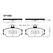 ������� �������� ��������! Renault Megane 1.4-2.0i/1.9TDi 96> SP1668 Sangsin Brake SP1668 ����