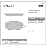 ������� �������� ��������! VW Atlas/Teramont all 16> SP4265 Sangsin Brake SP4265 ����